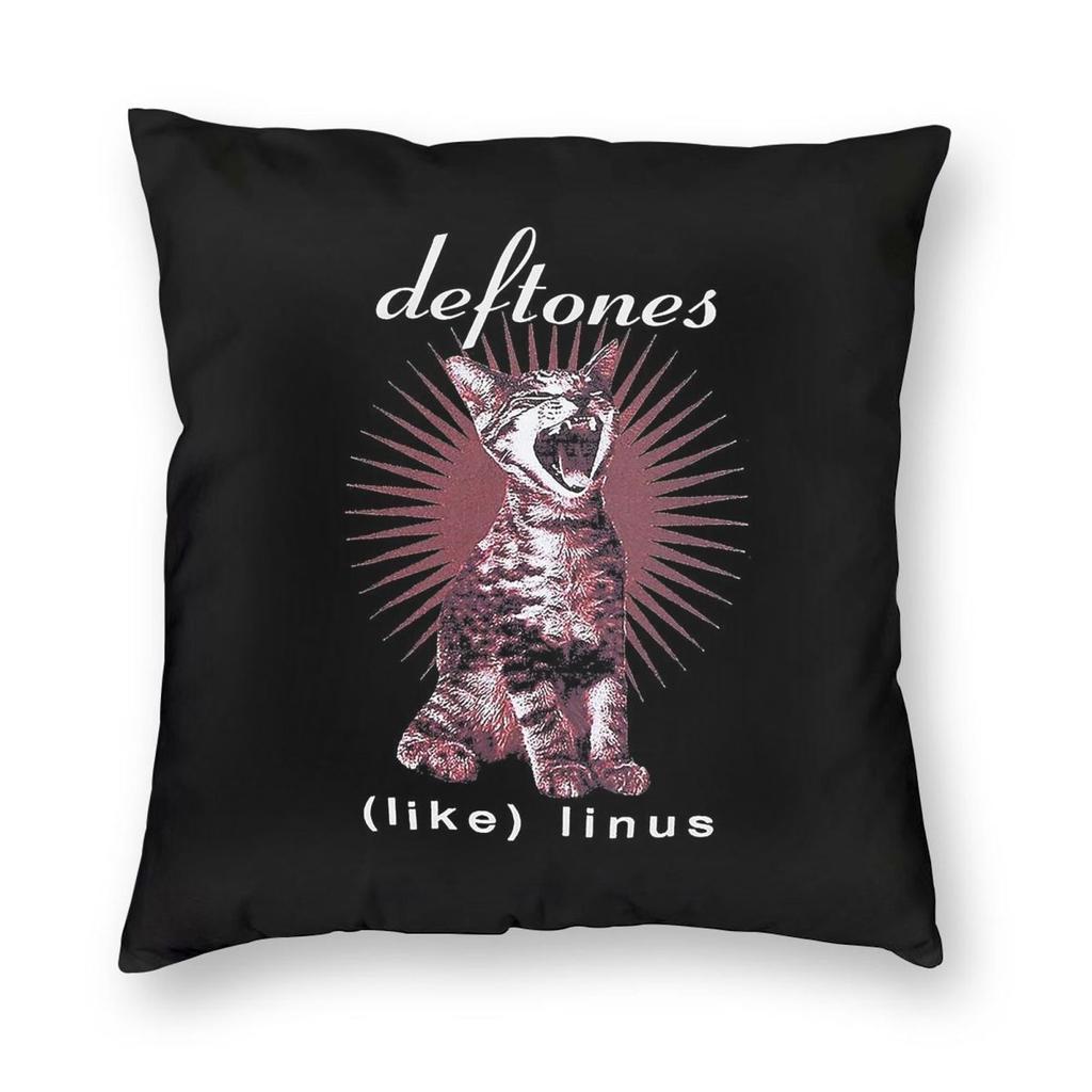 Deftones Living Are Good Square Pillowcase Polyester Linen Velvet Pattern Zip Decor Pillow Case Car Cushion Cover