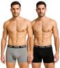 Puma Men Basic Boxer 2-Pack black gray [521015001 691] size M