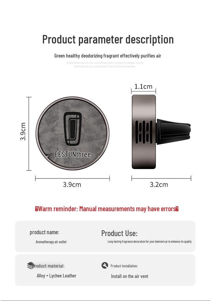 Compatible Car Air Vent Perfume Deodorizer for Besturn M9, Xiaoma B70/03/T77/T99/T55