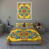 Vibrant, symmetrical, floral. Bedding Duvet cover sets Duvet covers Pillowcases gifts (1 * Duvet Cover 2 * Pillowcases, without duvet insert)