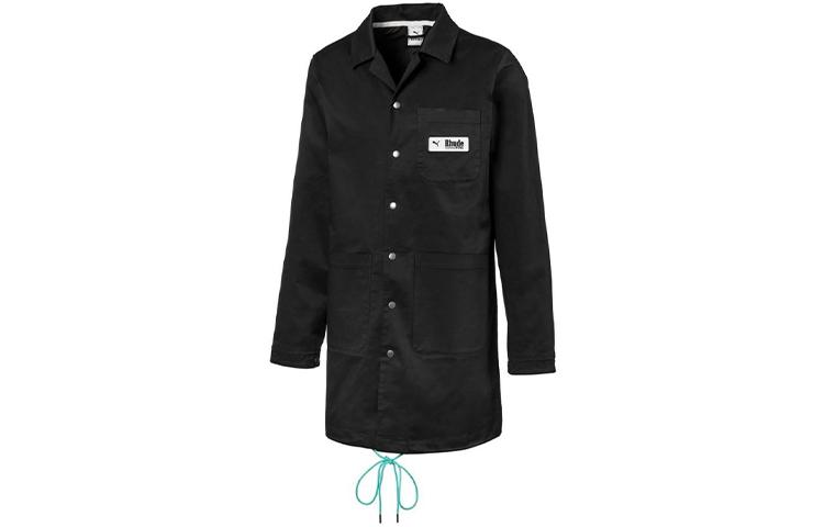 PUMA X RHUDE PUMA X RHUDE Trench Coats Men s Black Lapel Moderate 595344-01 XXS