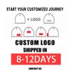 Custom Winter Santa Hats Print Embroidery Logo Warm Black Blue Red Green Christmas Cap Pom-pom Fabric Feature Common
