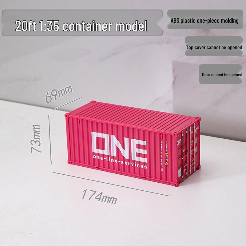 1:35 Scale 20ft Container Model Simulation, Customizable with Patterns and Text - Perfect Business Anniversary Gift