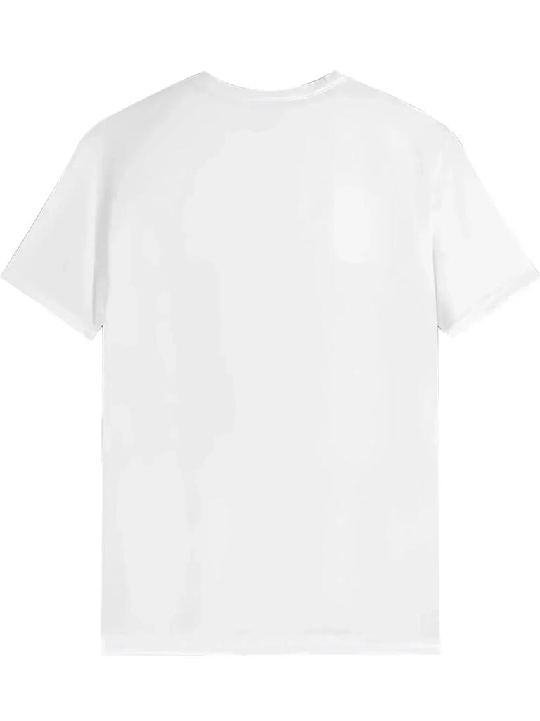 Duck print mens round neck short sleeves simple style Tshirt fashionable slimfitting casual Tshirt