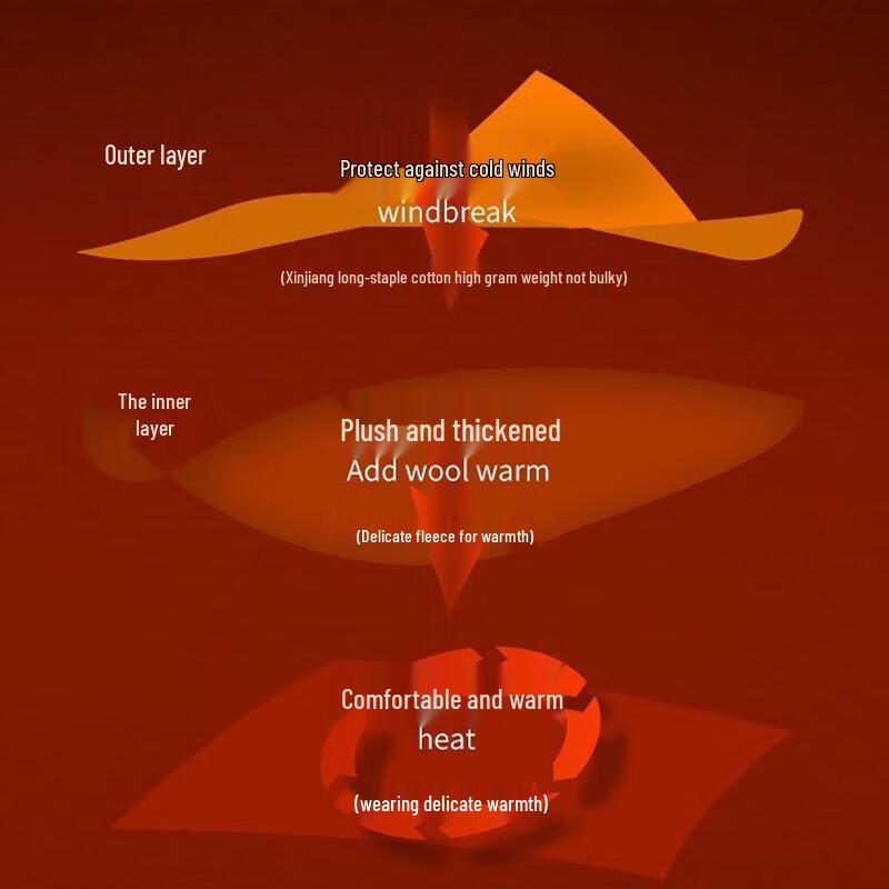 Seven Wolves Men's Half-High Collar Fleece-Lined Thermal Underwear Set