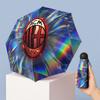 AC Milan Pattern Printed Mini 5 Folds 8 Ribs Compact Umbrella Windproof Waterproof Lightweight Portable Folding