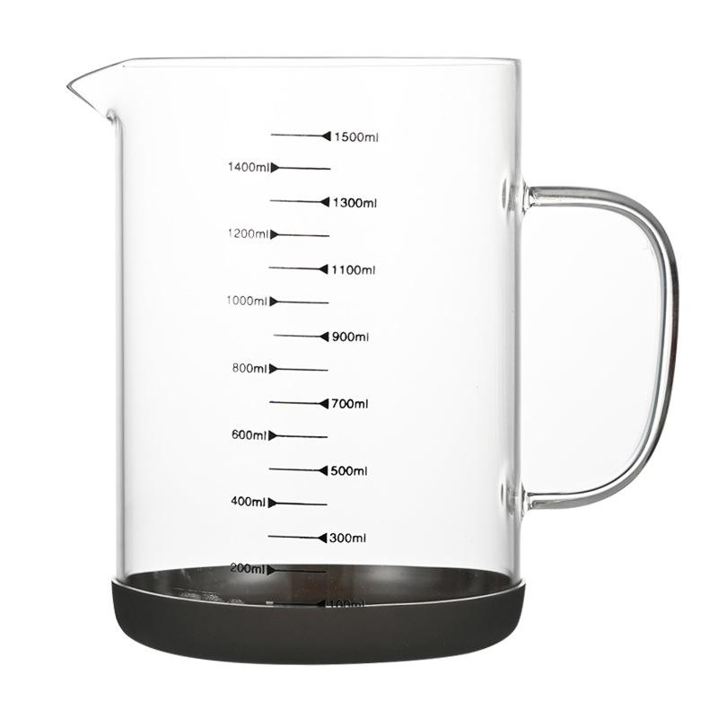 Wysokoborosilikowe szklane naczynie miarowe ze skalą Kubek na mleko dla dzieci Kuchenne naczynie miarowe do kuchenki mikrofalowej Narzędzie do pieczenia kubek z podziałką
