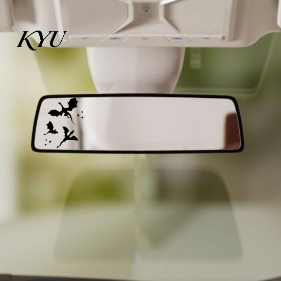 Waterproof Vinyl Decal for Trucks Flying Bat Car Rearview Mirror Stickers, PVC Decals Vehicle Versatile Surfaces Exterior Decoration, Halloween Theme