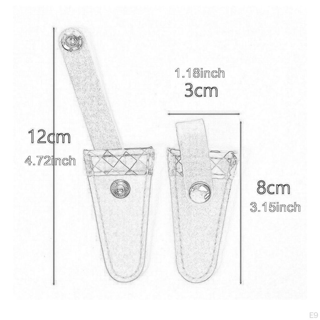 Bastelschere Etui Stickschere Aufbewahrung PU Leder Kompakt zum Basteln