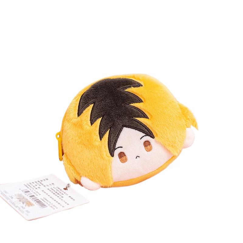 1Pc 10CM Kawaii Haikyuu Plush Pendant Toy Hinata Shoyo Tobio Kageyama Tadashi Yamaguchi Dolls Coin Purse Keychain Pendant Gift
