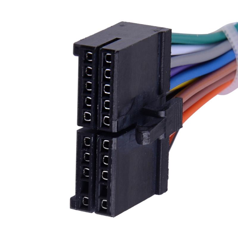 CITALL Fit For ISO Android Car Stereo Lead Plastic 20Pin ISO Wiring Harness Connector Adaptor