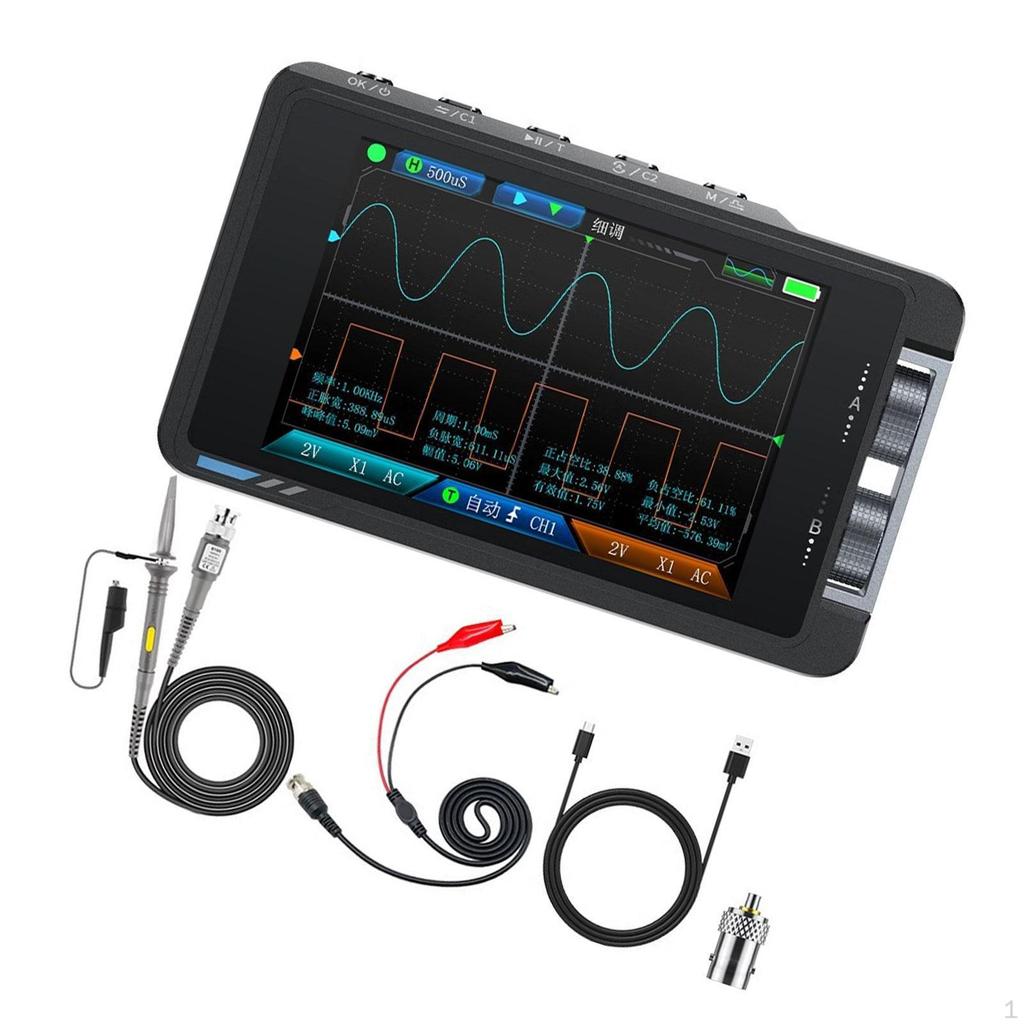 Digital Oscilloscope Continuity Tester 50MHz Portable for Power Meter