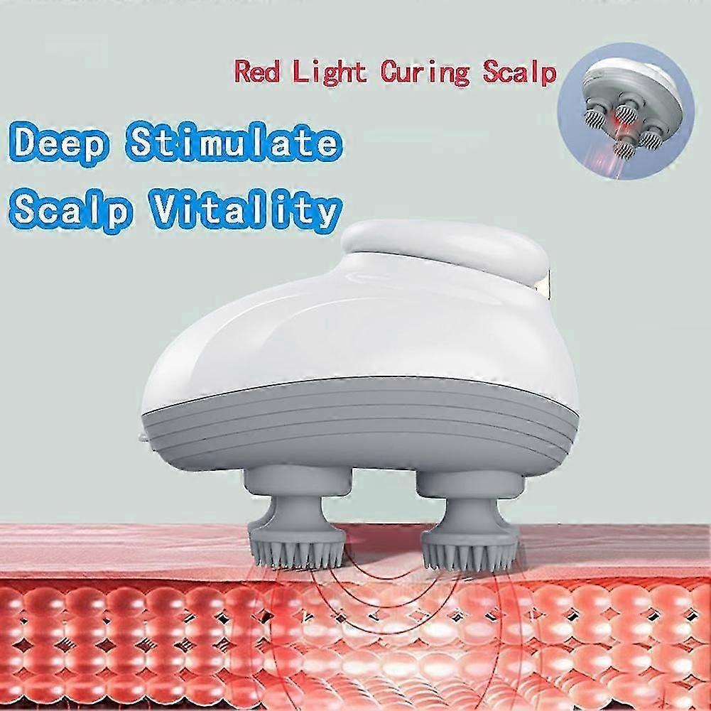 Electric Scalp Massager Head Massager Scalp Stress Relax,Handheld Portable Head Scratcher Massager for Hair Growth