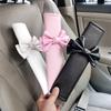 1pc Bow Tie Shoulder Pad Car Seat Belt Small Interior Decoration Protection Cartoon Creative Insurance Cover Car Accessories