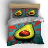 Colorful Avocado Art Set Soft Comfortable Duvet Cover Bedding Set Included 1*Duvet Cover & 2*Pillowcases, Gift