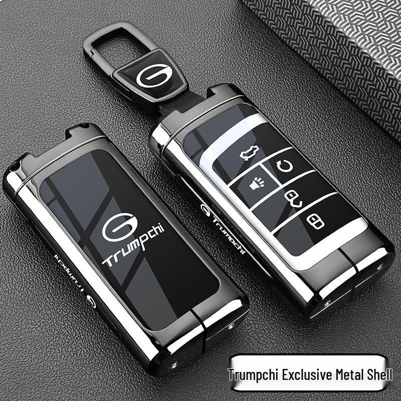 Trumpchi/Subaru Smart GA8 Metal Car Key Fob Cover for GS4, GS5, GS8, GA4, GA5, GA6.