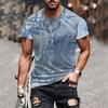 European and American Cross-border Summer Men's T-shirt 3D Digital Printing Short Sleeve LiExpress