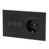 Multifunction Smart Wall Switch with Socket WiFi Switch Socket for Tuya  95?/AC 10A