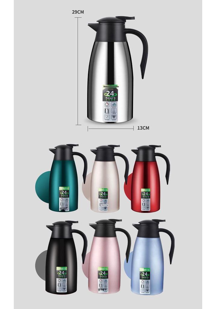 Large Capacity 316 Stainless Steel Insulated Teapot Thermos for Dormitory and Home Use