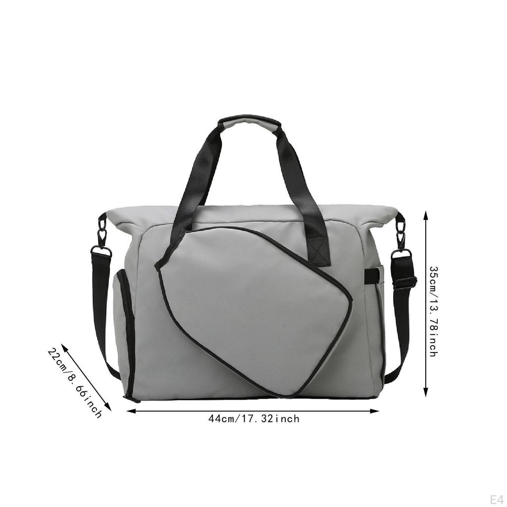 Crossbody Bag for Pickleball Rackets with Separate Shoe Compartment