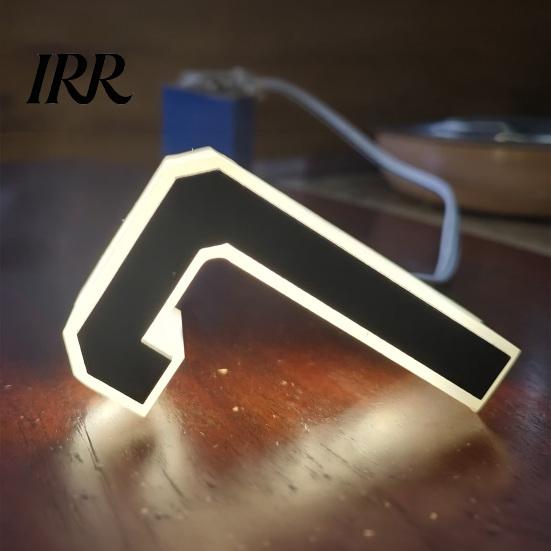 Illuminated House Numbers LED Number Waterproof Acrylic Home Address Night Visible Sign Modern Lighted for Outside Yard Shop Soft Glow Lights