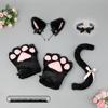 Cute Kitten Cosplay Set: Cat Ears Headband, Paw Gloves & Tail Accessory