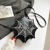 Spider-Man Embroidered Spider Web Patch Handbag, Single Shoulder Crossbody Bag