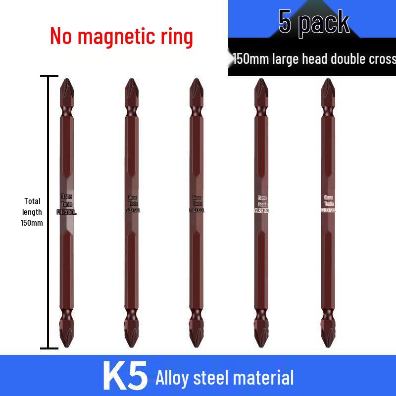 K5 Strong Magnetic Phillips Ring Bit Set: High-Strength, Extended Electric Screwdriver and Drill with Magnetic Head.