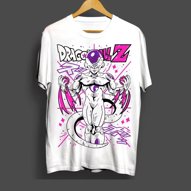 2026 Dragon Ball Z Boys and Girls Son Goku T-shirt, Vegeta Cotton Clothing, Funny Short Sleeve Round Neck T-shirt