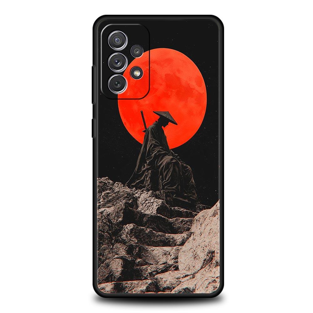 Japanisches Bushido Samurai Hülle für Samsung A57 A37 A51 A71 A21S A17 A11 A15 A25 A41 A23 A33 A53 A73 A07 A05S A13 A35 A55 5G Cover