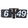 Flip Clock PVC Stainless Steel Battery Powered Retro Mechanical Digital Automatic Flip Down Desk Clock for Living Room