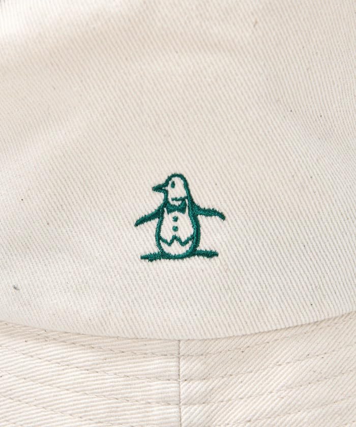 [Munsingwear] Bucket Hat with Logo Tape, Chino Material, Adjustable Size, Casual, Golf, MG4FCP70L, Women's, WH00 (white)