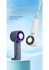 3-in-1 Handheld Cooling Fan: Cold Compress, 5-Speed, Desktop/Hook Use