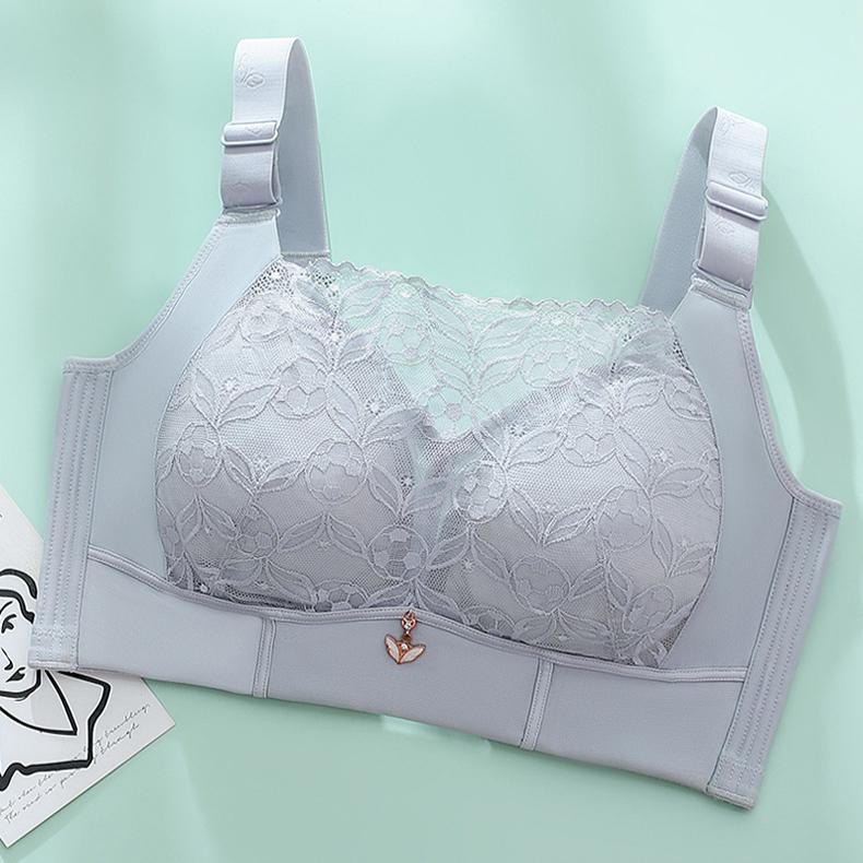 Large Size Lingerie for Women Slim Fit Full Cup Strapless Gathered Bra Top Support Breathable Adjustable Bra