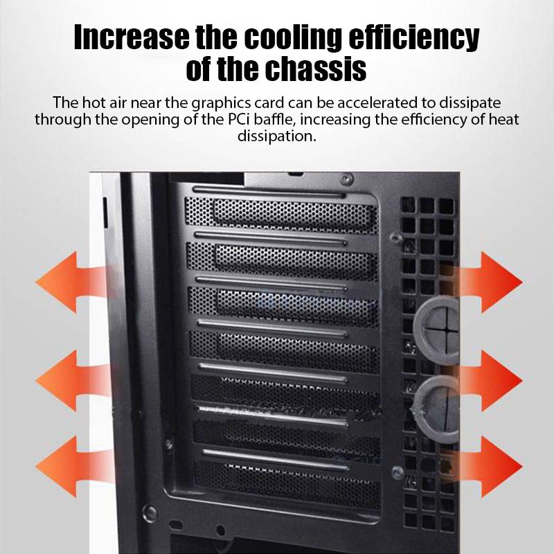 5 Stück 121x19x0.05mm PC Gehäuse PCI Erweiterungsslot Rückplattenabdeckung Staubfilter Hartstahl Blindplatte mit Schrauben Gehäuse Lüfter Staubfilter
