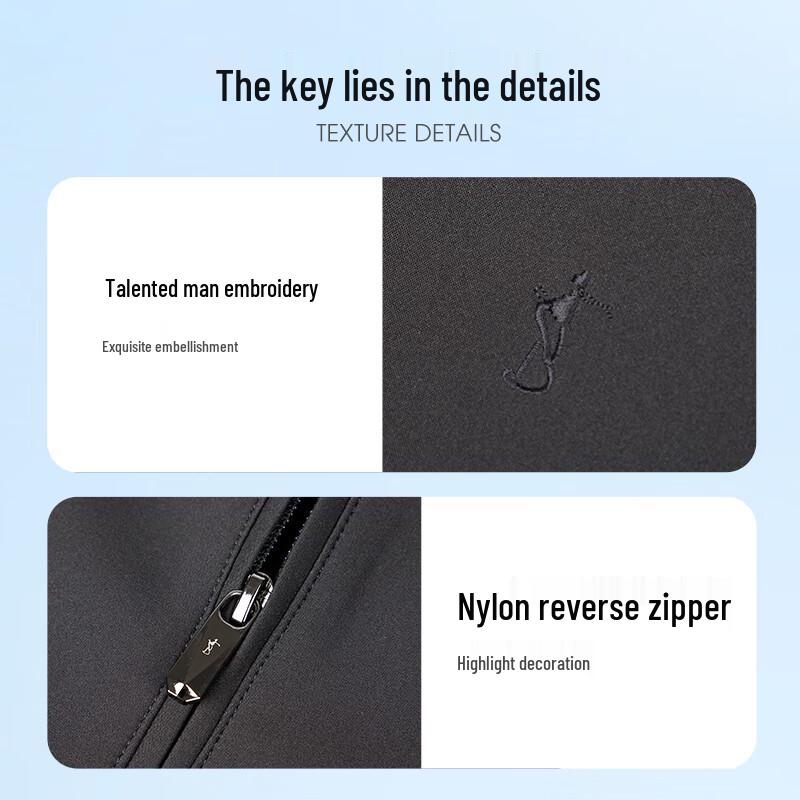 Men's Lightweight Business Casual Embroidered Jacket