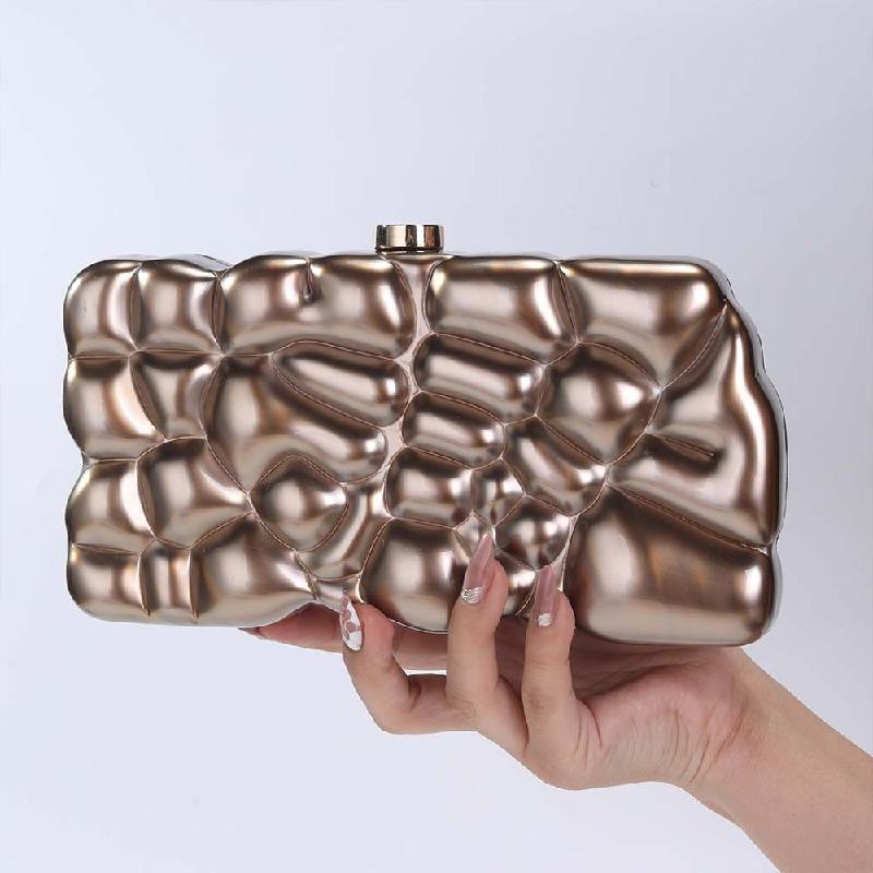 

Wedding Evening Bag Clutch Shoulder Acrylic New Crossbody Special Shape Fashion Handbags Women s Wallet Beach Luxury Brand Bag 21.5x6x11cm коричневий