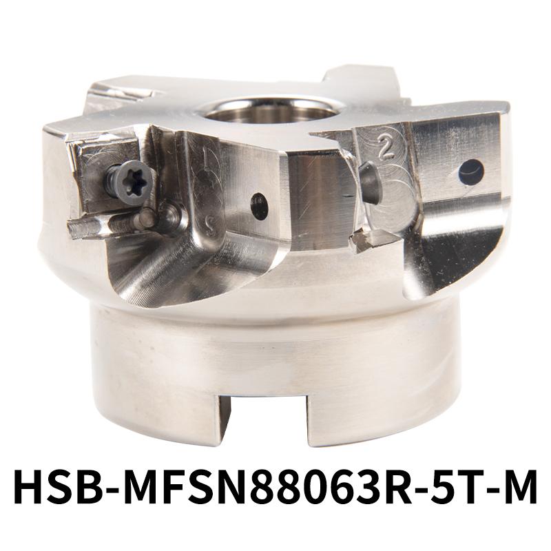 HSB-MFSN88050R-4T-M/HSB-MFSN88080R-6T-M CNC machining tool for heavy cutting MFSN milling cutter and SNMU carbide milling insert
