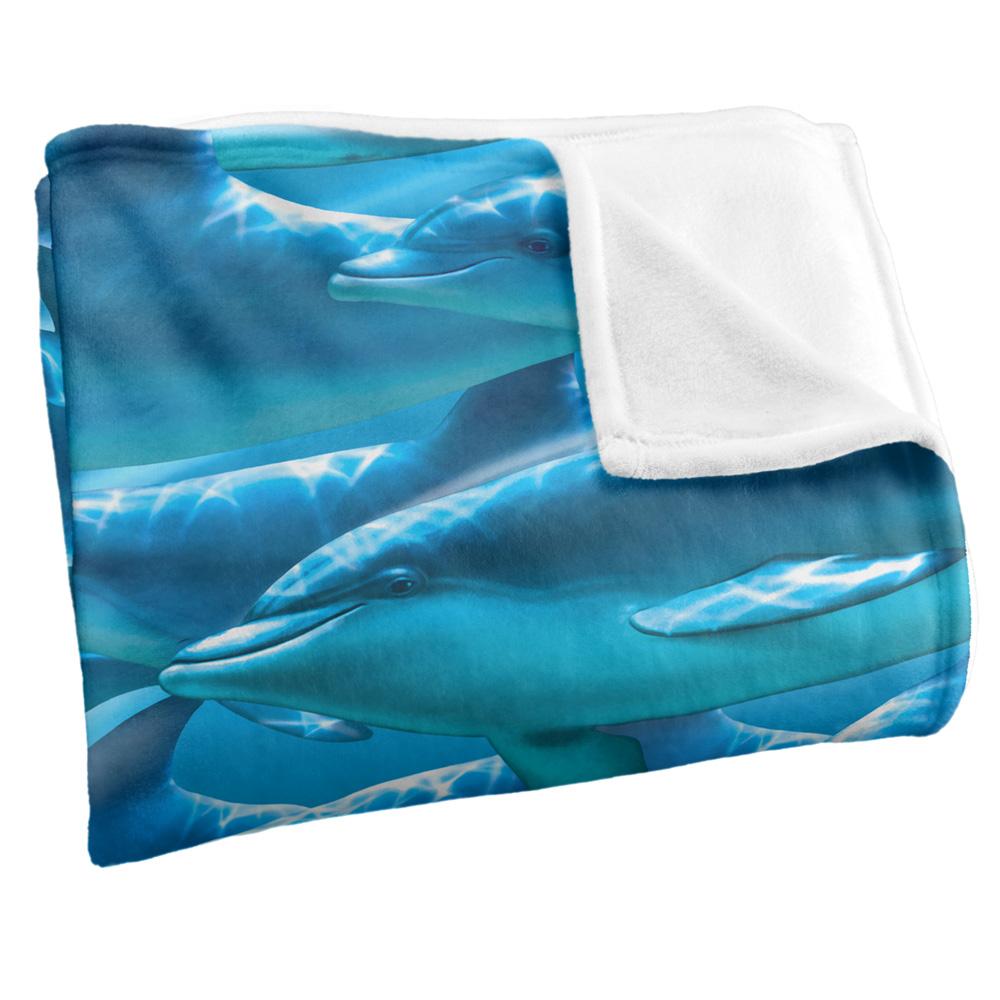 Royce McClure Silky Dolphin Race Supersoft Blanket