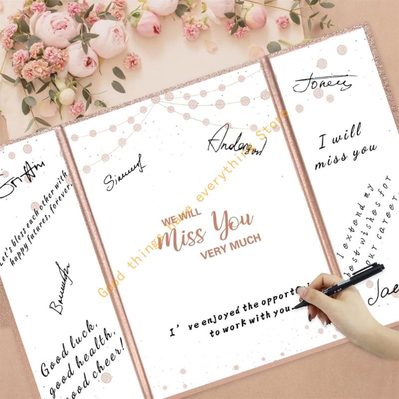 55KF 2025 Graduation Guest Book 2025 Graduate Signing Memory Card Message Board Graduation Decoration For Graduate Gifts
