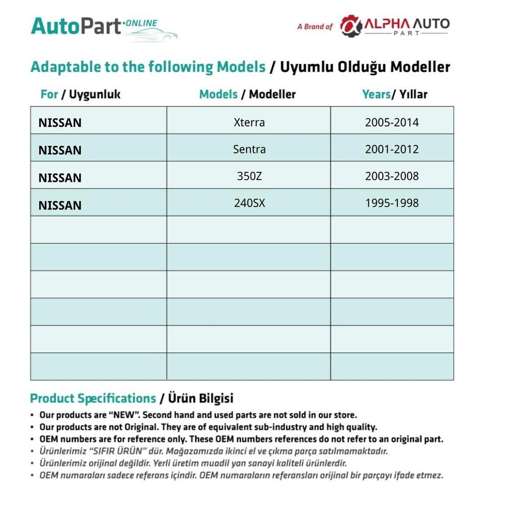 10 Pieces Bumper Clip for Nissan