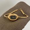 Orologio da polso di lusso da donna in quarzo dorato con cinturino in acciaio, orologio da polso analogico con quadrante ovale, orologi da donna, Dropshipping