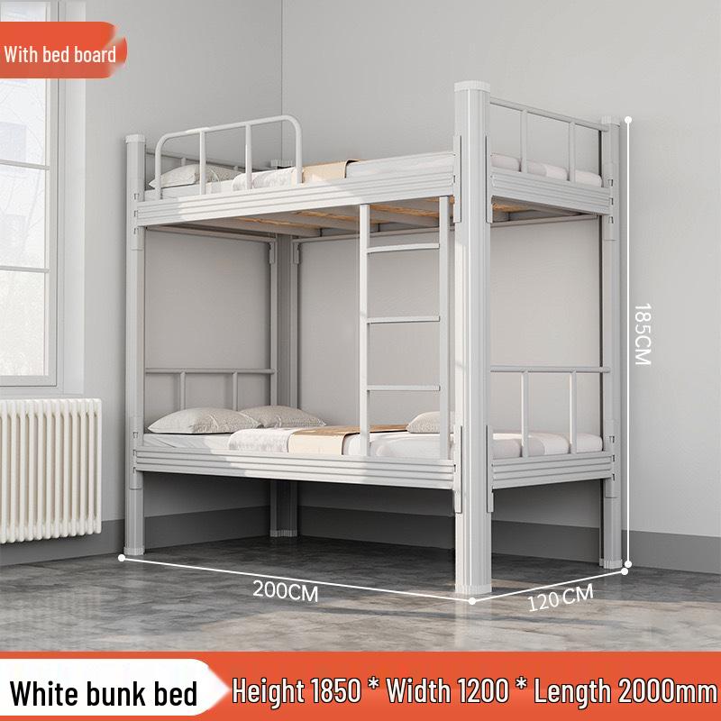 Double Layer Iron Bunk Bed for Student or Employee Dormitory