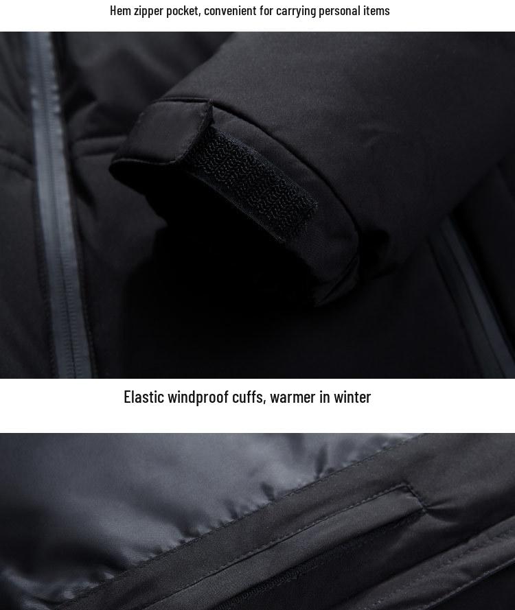 2025 Men's Slim Fit Hooded Winter Jacket - Warm, Short, and Stylish for Outdoor Wear