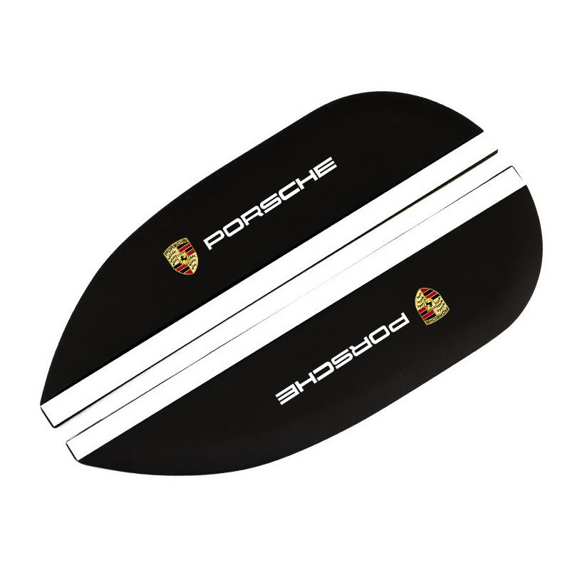 

2PC Car Rearview Mirror Rain Eyebrow Reversing Mirror Rain Shield For Porsche 911 Cayenne Macan Carrera 928 968 Panamera Boxster
