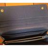 Used PRADA Blue Leather Long Wallet