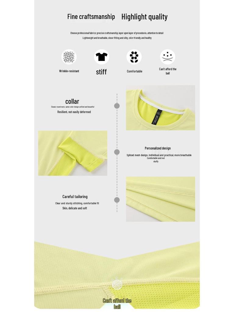 Quick-Dry Men's Short-Sleeve Summer Sports T-Shirt - Breathable, Lightweight, Crew Neck for Outdoor Casual Running