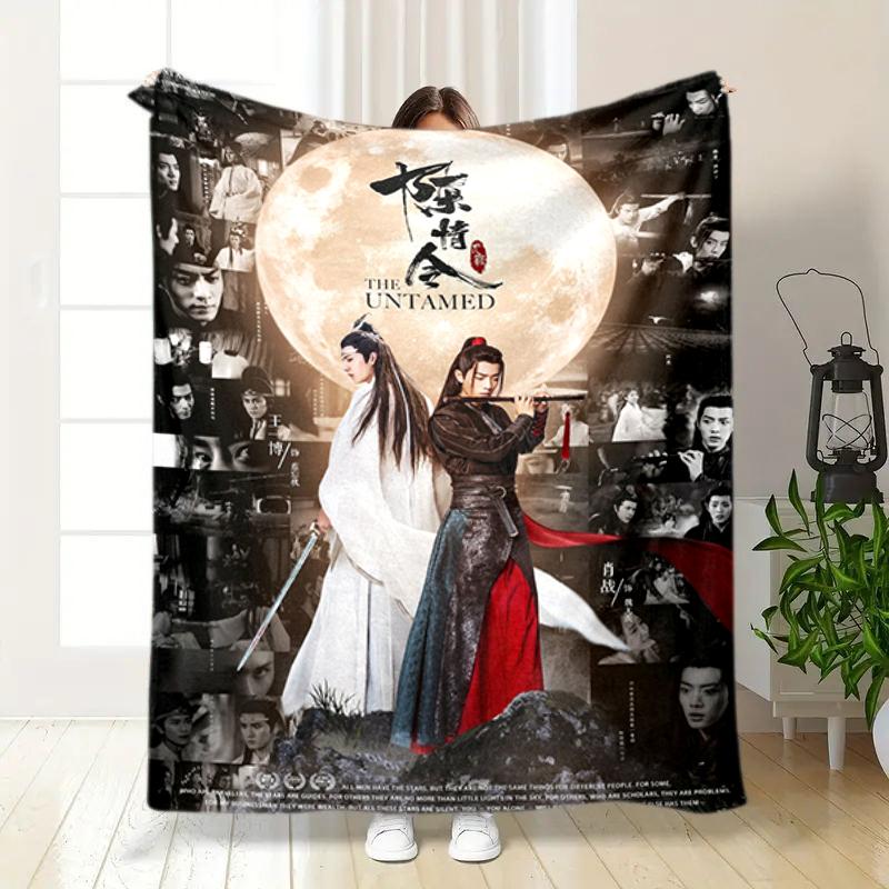 1PC The Untamed printed blanket, all season lightweight home office outdoor nap multifunctional blanket A1
