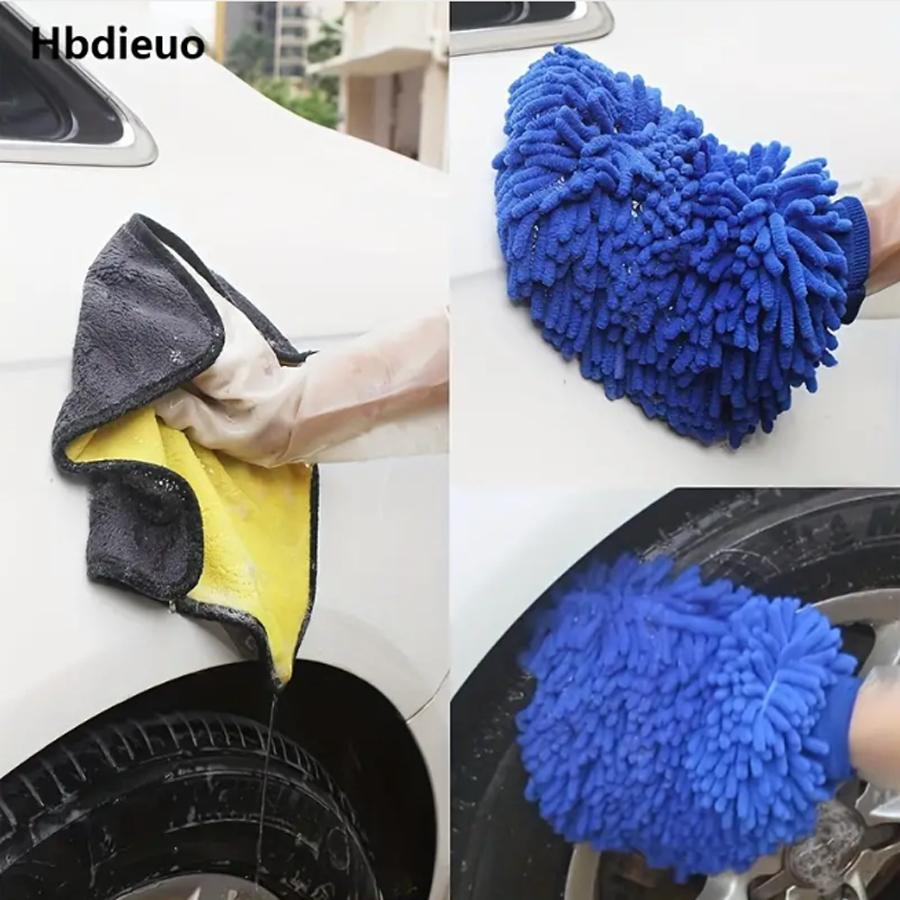5/9ks Sada detailovacích kartáčů na motocykl Dlouhá flexibilní sada kartáčů na čištění auta na nárazníky, jízdní kola, nákladní auta, výfukové potrubí, motor atd.