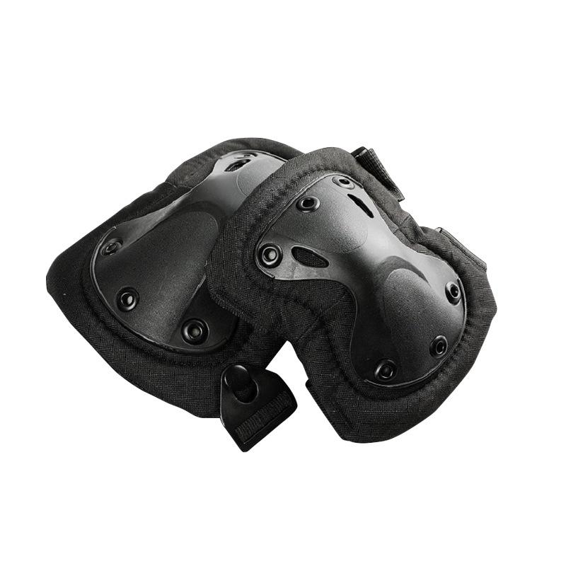 Camouflage Tactical Knee & Elbow Pads Set: 4-Piece Gear for Combat, Training, Riding & Sports Protection